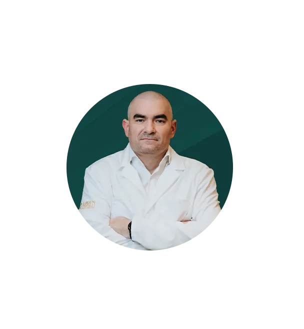 Portrait of Dr Branimir Nešković, general surgery specialist and member of the Miren Medic medical team.