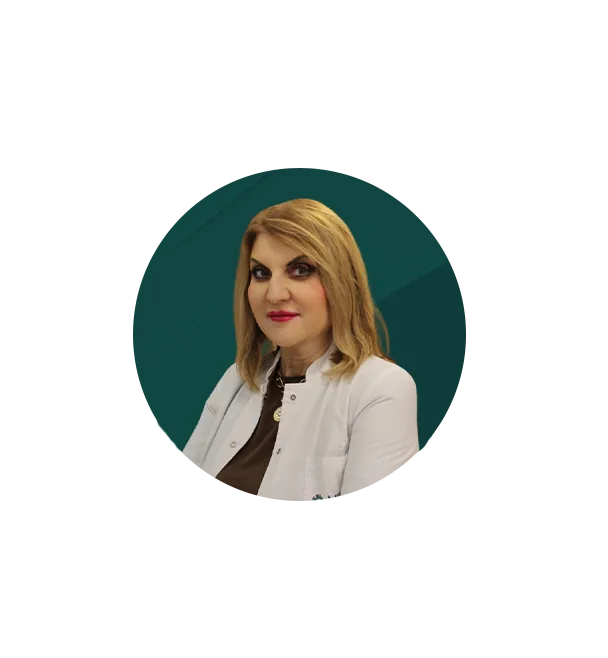 Portrait of Dr Dušica Matović, dermatology specialist and member of the Miren Medic medical team.