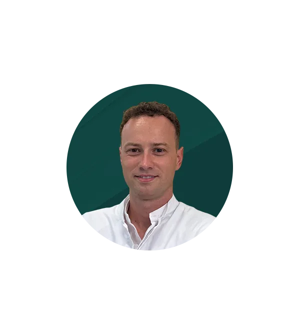 Portrait of Dr Miloš Danilović, neurology specialist and member of the Miren Medic medical team.