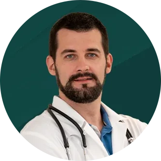 Portret Dr Nikole Blagojevića, doktora medicine i člana stručnog tima klinike Miren Medic.