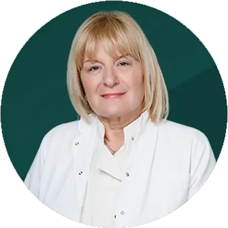 Portrait of Prof. Dr Snežana Rakić, specialist in gynecology and obstetrics on the Miren Medic team.