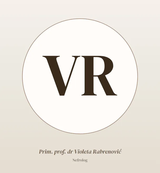 Prim. Prof. Dr Violeta Rabrenović, internal medicine specialist and nephrology subspecialist
