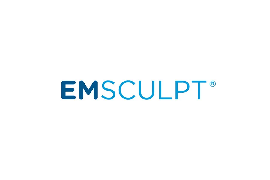 Official logo of the BTL EMSCULPT® system for electromagnetic muscle building and fat reduction at the Miren Medic clinic.
