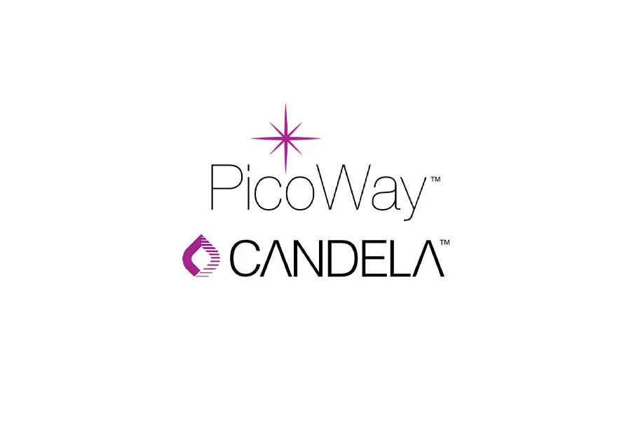 Official logo of the Candela PicoWay® laser system for tattoo removal and pigmented lesion treatment at the Miren Medic clinic.