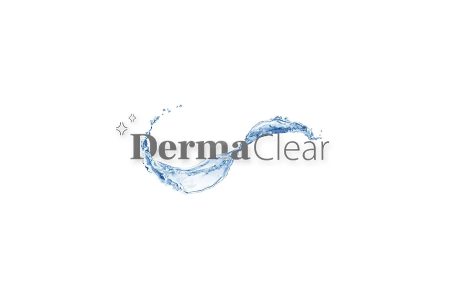 Official logo of the DermaClear 3 in 1 system for deep cleansing, peeling and skin hydration at the Miren Medic clinic.